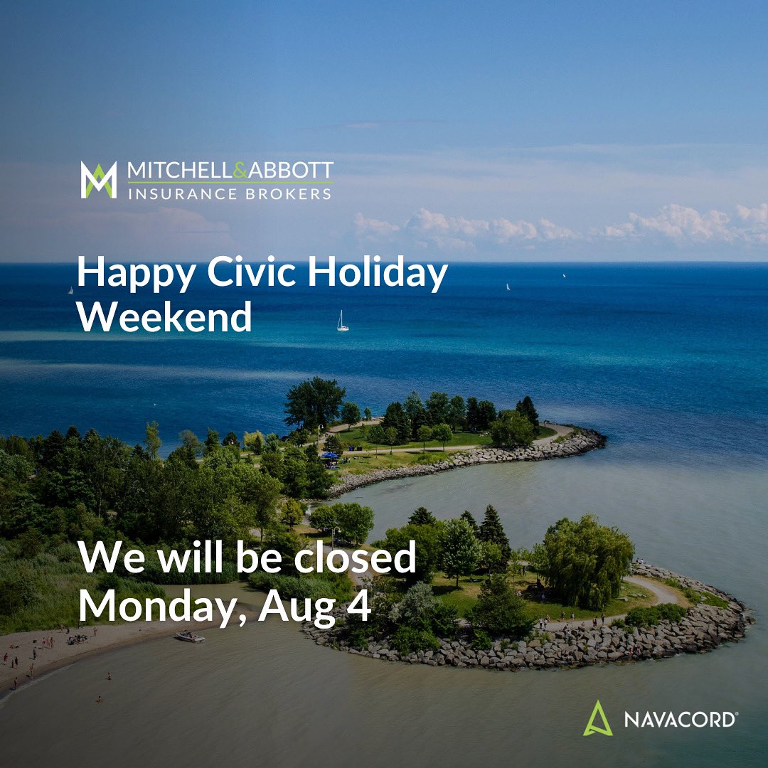 Happy long weekend from our team at #TheMitchellAbbottGroup! Please note our office will be closing early today at 4:00pm. We will be closed Monday, Aug 4. Normal hours resume on Tuesday. 

Have a safe and enjoyable long weekend! 🛥️🚤