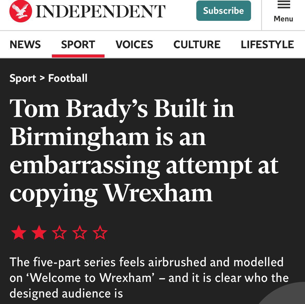 Always liked the <a href="/Independent/">The Independent</a> #avfc
