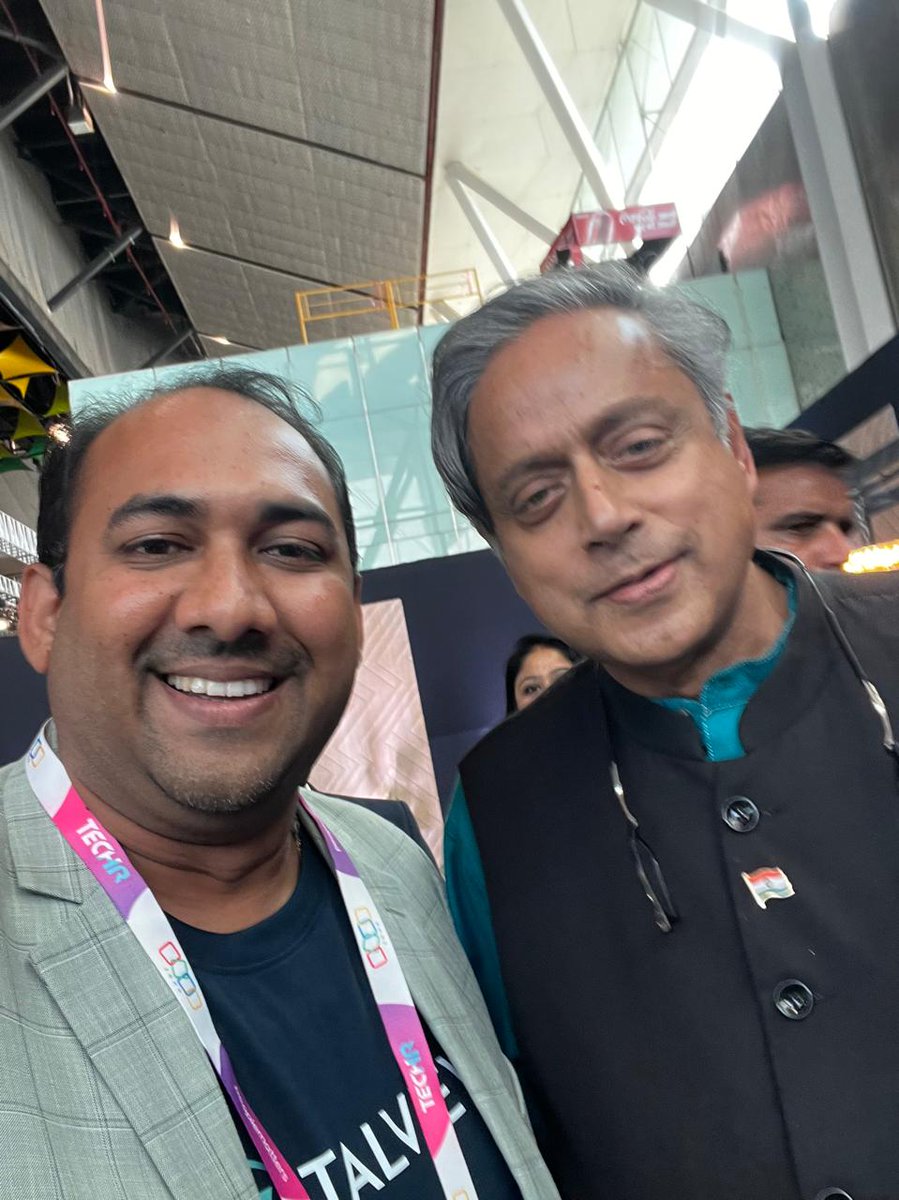 Bold ideas. Bright minds. The future of work.
At Booth E26, we showcased AI redefining hiring.
Even got a moment with Mr. Shashi Tharoor, a true highlight.
We leave TechHR2025 with momentum and belief.

#TechHRIN #TechHR2025 #PeopleMatters #HRTech #AIInHR #AIHiring #AIInterview