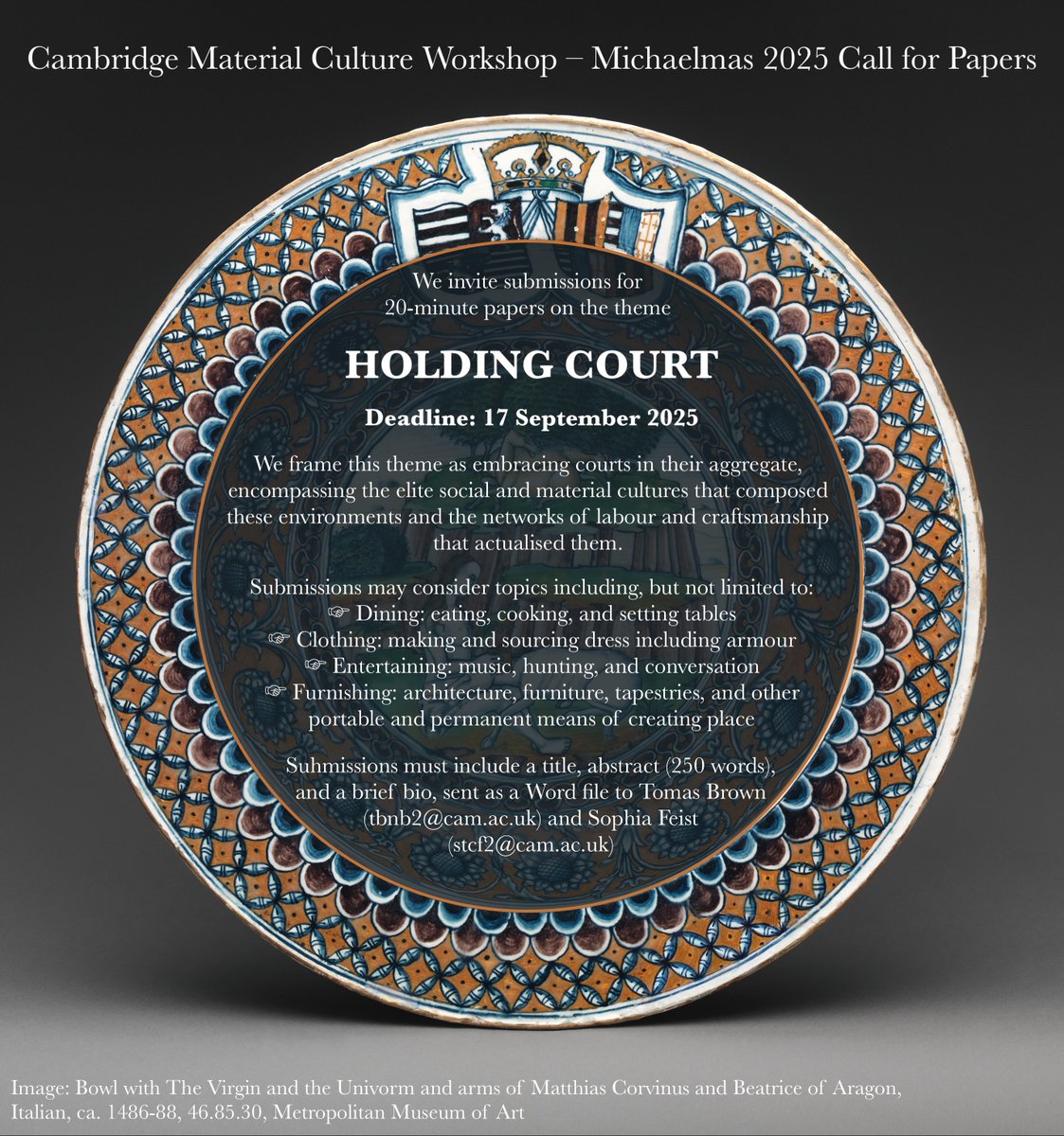We are very excited to announce our latest 🚨CfP🚨 on the theme 'Holding Court', deadline 17 September 2025. Looking very much forward to reading your submissions over the next year!