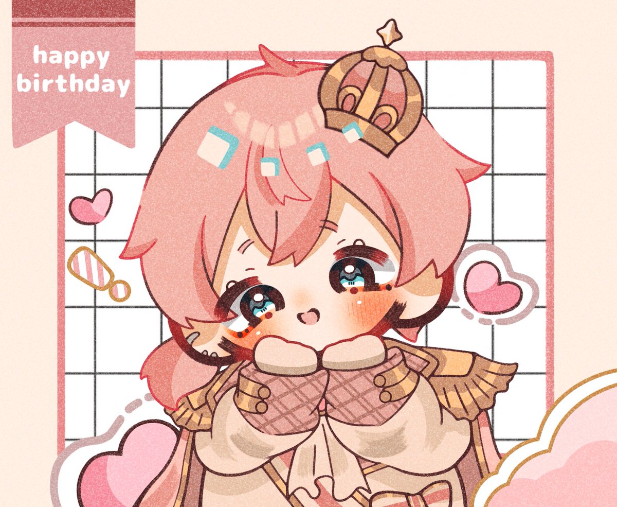 けちゃくんお誕生日おめでとうございます‼️📣🩷

#けちゃ誕生祭2025 
#けちゃあーと #ねぇけちゃお