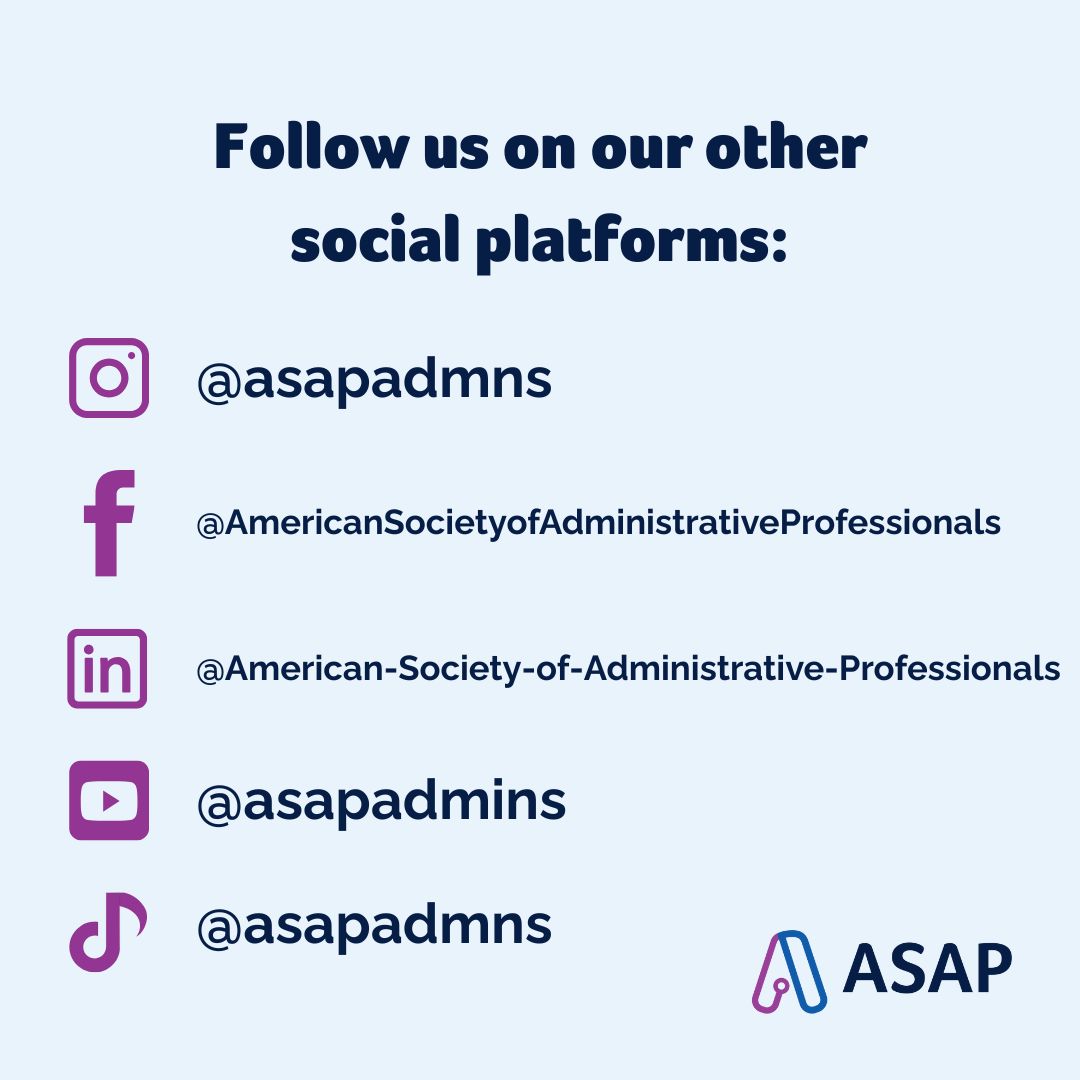 American Society of Administrative Professionals tweet media