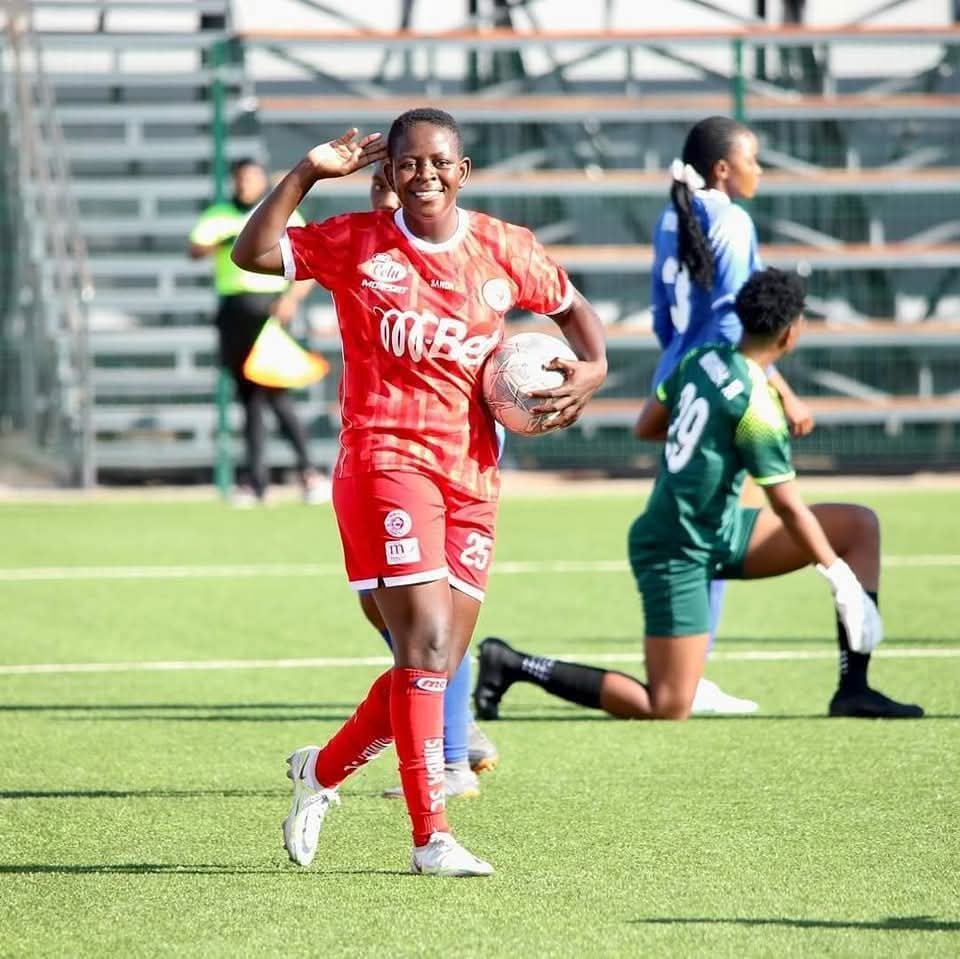 Harambee Starlets forward Jentrix Shikangwa has rejoined Simba Queens.
