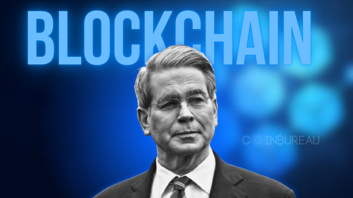 coinbureau's tweet photo. ⚡️TODAY: 🇺🇸Treasury Secretary Bessent says “we are exploring new possibilities in decentralized computing and digital payments to unlock the potential of blockchain technology.” 

The U.S. has entered the Golden Age of Crypto! 🔥