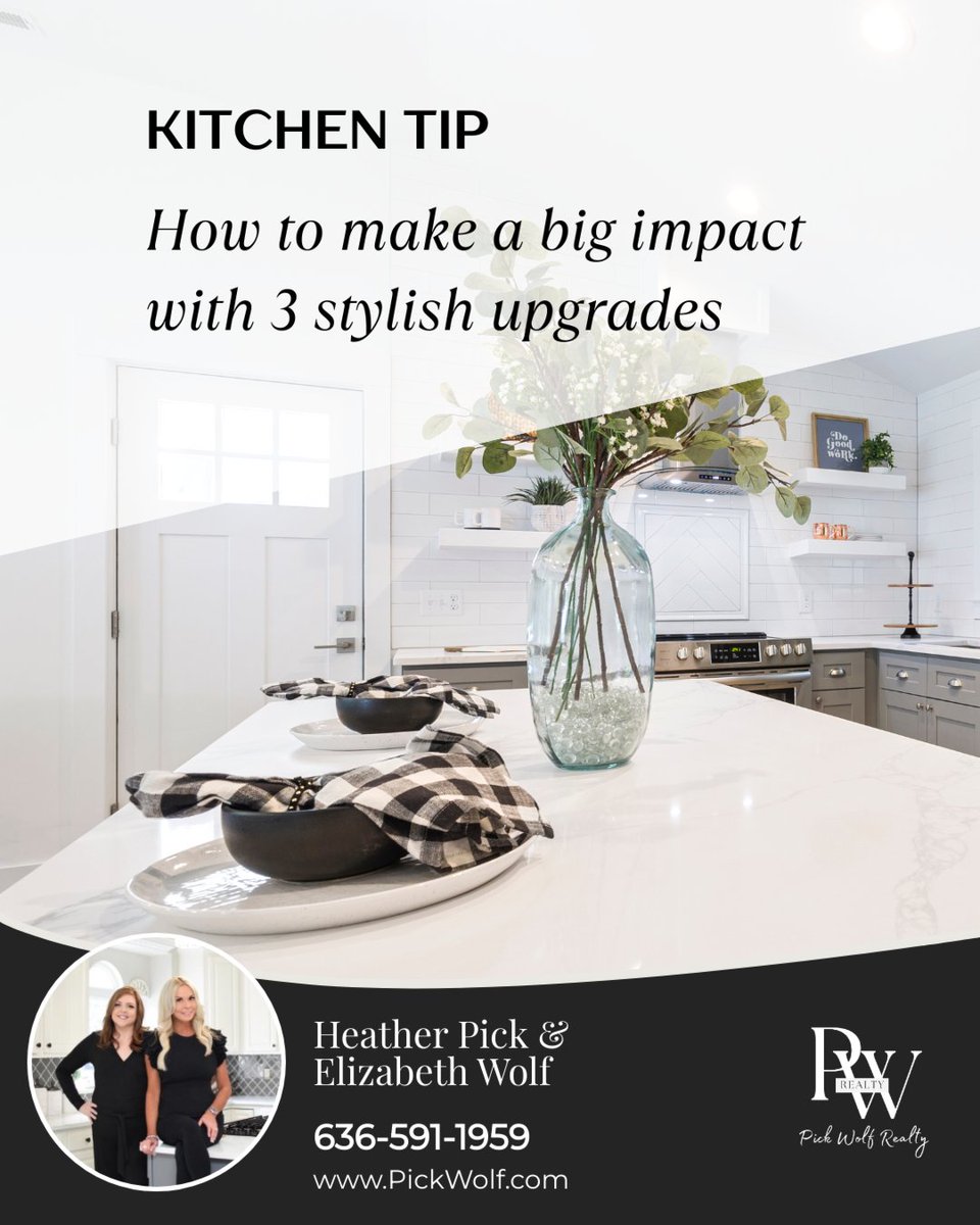pickwolfrealty's tweet photo. Give your kitchen the refresh it deserves!

✅ Upgrade countertops with marble, quartzite, or travertine
✅ Match backsplash + cabinetry for a cohesive look
✅ Add under-cabinet lighting or statement pendants

Just 3 upgrades = big transformation! 🏡

#kitchenmakeover https://t.co/GZrKmtkEws