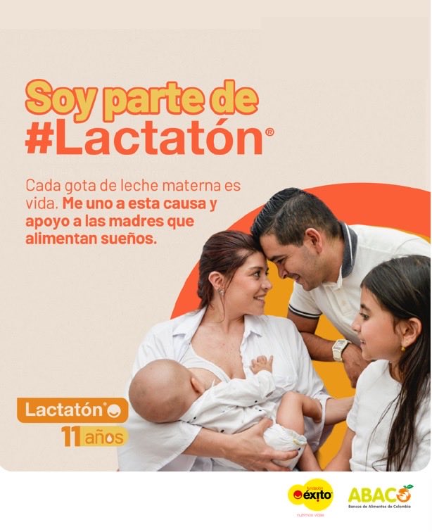 Amamantar también es un acto familiar. Cuando papá y seres queridos acompañan, el amor crece. #Lactatón

⁦<a href="/Fundacion_Exito/">Fundación Éxito</a>⁩ ⁦<a href="/Abacocol/">AbacoCol</a>⁩ ⁦<a href="/Nutricion2030/">Alianza por la Nutrición Infantil 2030</a>⁩