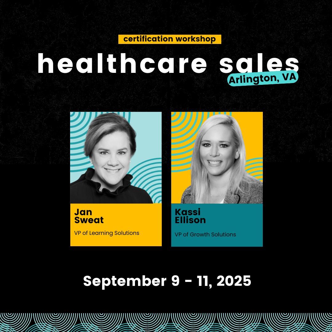 Do you want to discover fresh sales strategies that set you apart? Join us for the September Healthcare Sales Certification Workshop in Arlington, VA! 

Register now and save $200 with early bird pricing!

Register now: hubs.ly/Q03zDy5q0