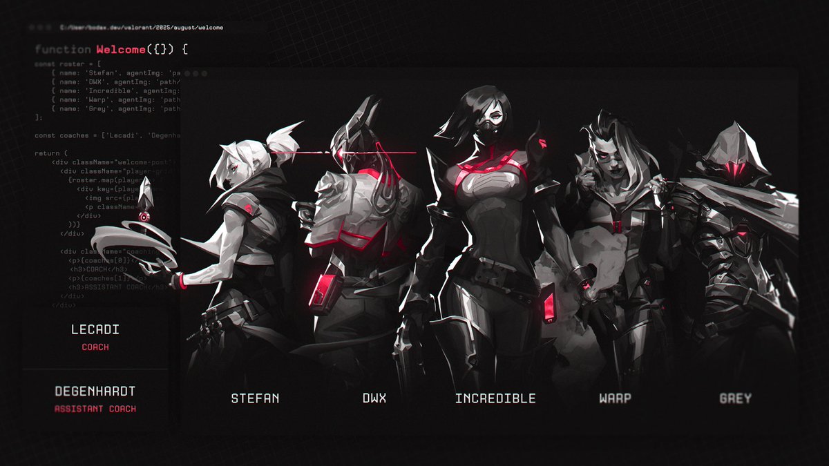 BodaxGaming (@gamingbodax) on Twitter photo 🔥 ROSTER ANNOUNCEMENT (Pro Series Qualifier)🔥
Please welcome our new players for the upcoming qualifier. 🐐
<a href="/DWXdwixter/">Konstantin</a>
<a href="/0Nava_VAL/">Grey</a>
<a href="/Incredible_fps/">Incredible</a> (IGL)
<a href="/warpfps/">Warp</a>
<a href="/stefaNgocarry/">stefaN</a>
C <a href="/Lecadivlr/">Lecadi</a>
AC <a href="/Degenhardt_val/">Degenhardt_val</a>
#GoBodax 🔥 ROSTER ANNOUNCEMENT (Pro Series Qualifier)🔥
Please welcome our new players for the upcoming qualifier. 🐐
<a href="/DWXdwixter/">Konstantin</a>
<a href="/0Nava_VAL/">Grey</a>
<a href="/Incredible_fps/">Incredible</a> (IGL)
<a href="/warpfps/">Warp</a>
<a href="/stefaNgocarry/">stefaN</a>
C <a href="/Lecadivlr/">Lecadi</a>
AC <a href="/Degenhardt_val/">Degenhardt_val</a>
#GoBodax