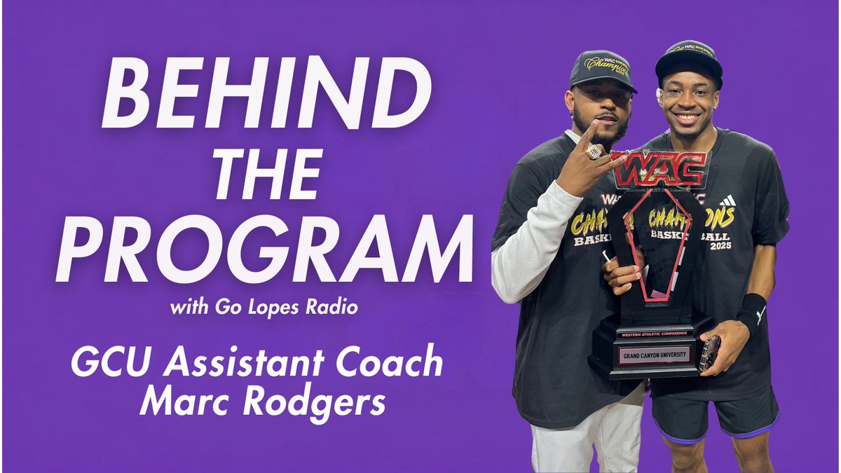 Brennan Williams (@golopesradio) on Twitter photo Behind The Program, Episode 1.
I sat down with <a href="/GCU_MBB/">Grand Canyon Menโs Basketball</a> Assistant Coach <a href="/CoachRodg1/">Marc Rodgers โ </a> to discuss how he builds a roster, why strong relationships continue to win in recruiting, and how he helps players add to their games in the offseason.
open.spotify.com/episode/5Ijqgnโฆ Behind The Program, Episode 1.
I sat down with <a href="/GCU_MBB/">Grand Canyon Menโs Basketball</a> Assistant Coach <a href="/CoachRodg1/">Marc Rodgers โ </a> to discuss how he builds a roster, why strong relationships continue to win in recruiting, and how he helps players add to their games in the offseason.
open.spotify.com/episode/5Ijqgnโฆ
