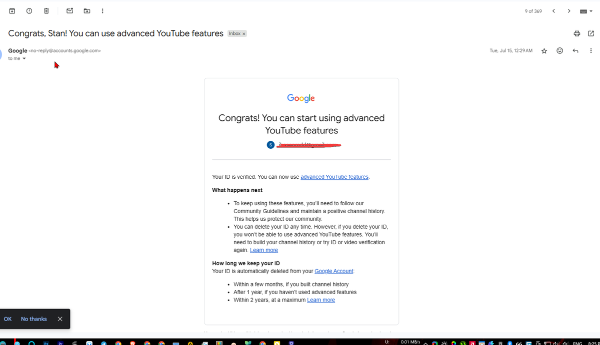 HaSanMDD's tweet photo. @TeamYouTube My advance feature was approved on July 15, and today, after 15 days later, it has been disabled. Why?" https://t.co/CjTx8Vyrc8