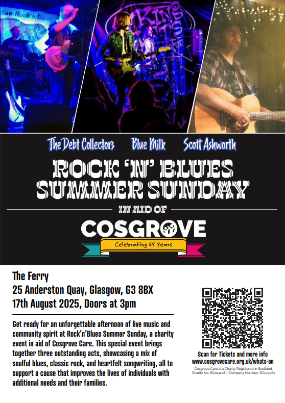 Join us for an unforgettable afternoon of live music! With the Rock n' Roll Blues Summer Sunday! Tickets available at the link below: 
tickets-scotland.com//venues.html?e…
