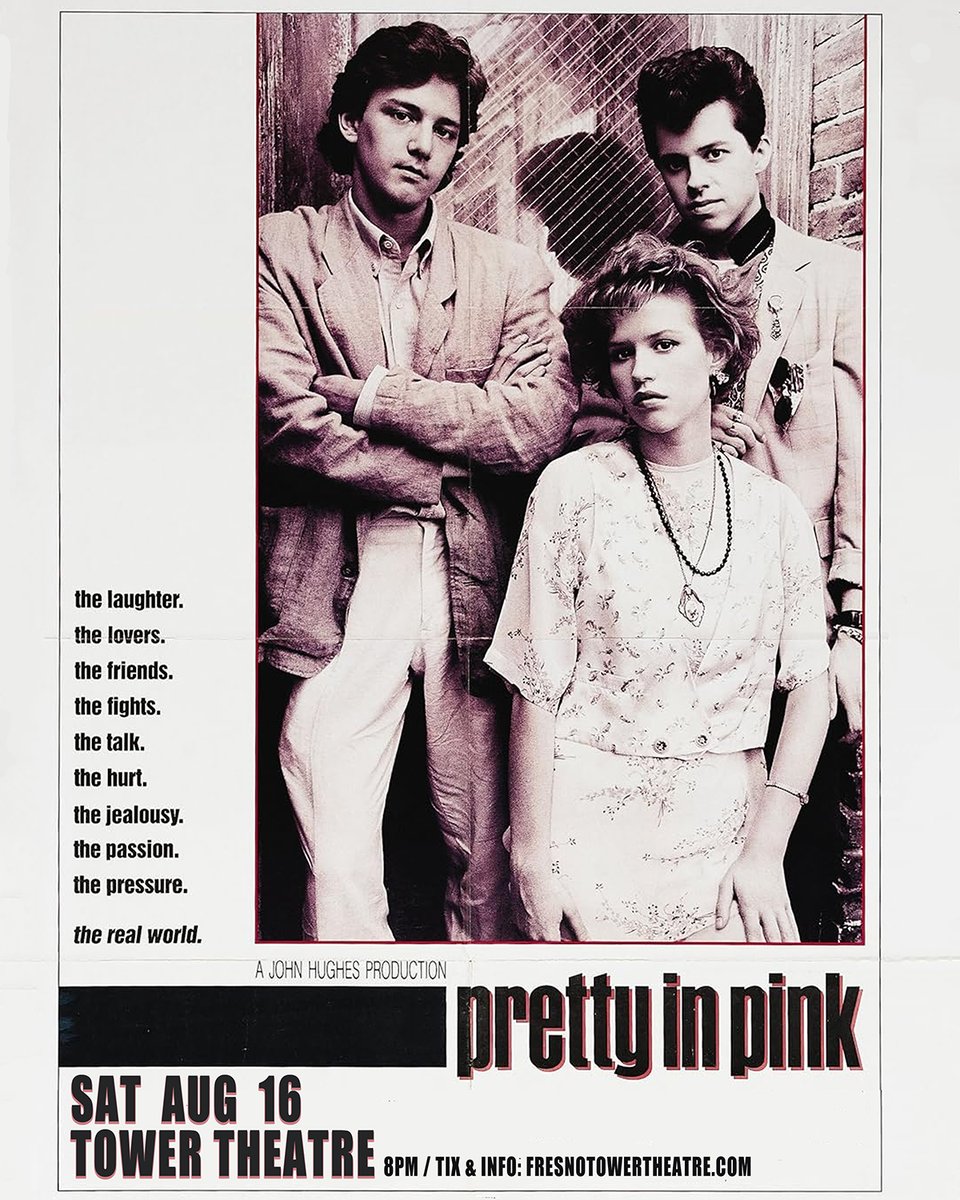 Good Medicine (@goodmedicine805) on Twitter photo JUST ANNOUNCED - PRETTY IN PINK Film Screening August 16th at Tower Theatre! Tickets on sale now: towertheatre.ticketsauce.com/e/pretty-in-pi…
<a href="/NumbskullShows/">Numbskull Shows</a> #goodmedicine #towertheatre #fresno JUST ANNOUNCED - PRETTY IN PINK Film Screening August 16th at Tower Theatre! Tickets on sale now: towertheatre.ticketsauce.com/e/pretty-in-pi…
<a href="/NumbskullShows/">Numbskull Shows</a> #goodmedicine #towertheatre #fresno