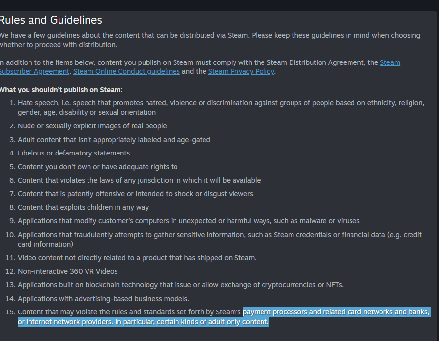 MadamSavvy's tweet photo. Not posting this on main? Interesting. 

- @collectiveshout takes responsibility for contacting payment processors after admitting to emailing steam for months, only for steam not to reply

- @steam changes its rules, adds in the line about "payment processors, providers", and only then does anything get removed which was previously sold and perfectly fine

- collective shout staffer Kennedy insults you, claiming you need them to help you enforce your rules. Might want to publicly state they had no influence if this wasn't the case. 

- EVERY SINGLE DOUJIN SHOP OR WEBSITE TO ENACT CENSORSHIP LISTS YOU BY NAME FOR PRESSURE TO REMOVE CONTENT. NO ONE BELIEVESD YOU. You have done this well before 2016, but I posted a little timeline from then till now about your terror-inducing reign. 

(from that same collective shout timeline post, they boast about one single female gamer supporting their cause, instead of the how many female gamers opposing them? lol...lmao even)