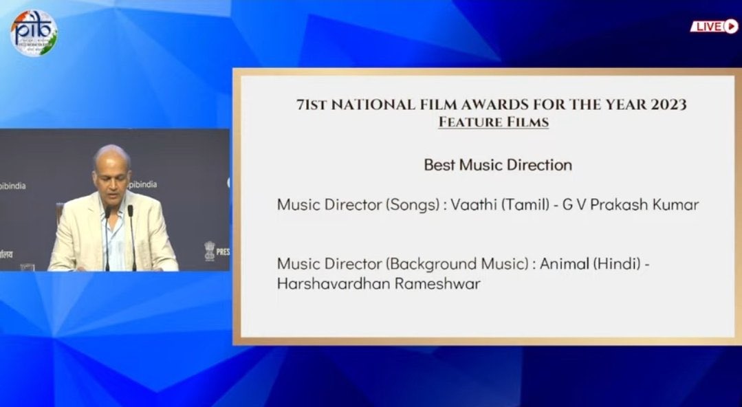 Nanthini🤍✨ (@nanthu_sha) on Twitter photo Congratulations My Musical King❤️🔥🔥🔥 <a href="/gvprakash/">G.V.Prakash Kumar</a> Lots of love for youuu❤️❤️ Keep Rocking Man🙌🏼❤️🔥🔥
#71stNationalFilmAwards Congratulations My Musical King❤️🔥🔥🔥 <a href="/gvprakash/">G.V.Prakash Kumar</a> Lots of love for youuu❤️❤️ Keep Rocking Man🙌🏼❤️🔥🔥
#71stNationalFilmAwards