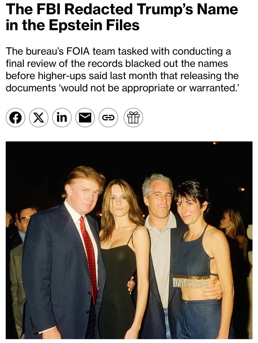 🚨 This government redacted Trump’s name from the Epstein files.

Let that sink in.

While survivors wait for justice, while the public demands transparency, and while Trump continues his “hoax” narrative, the government blacked out his name and claimed release was “not