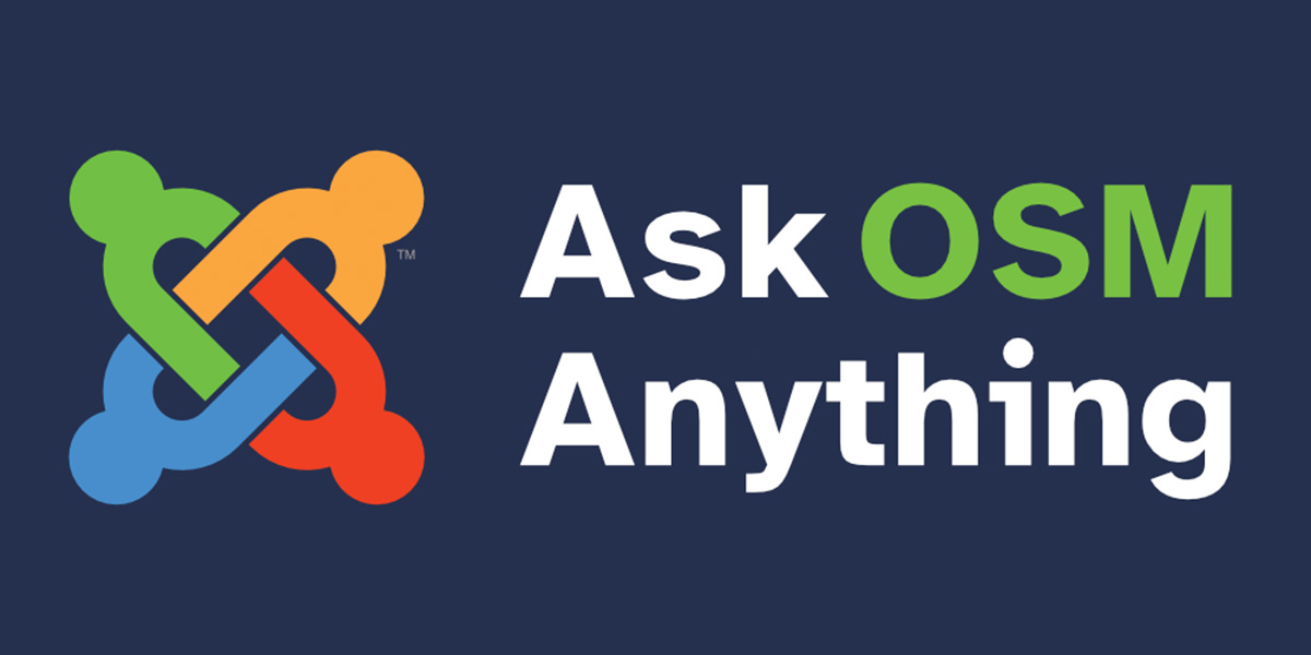 joomla's tweet image. Ask OSM Anything
Ask the people behind the project?
Friday, August 1 
6:00 – 6:50 pm UTC
meet.google.com/nje-ypdw-rtz?u…
📞 (US) +1 984-221-1722 PIN: 717 485 908#
#Joomla #OSM