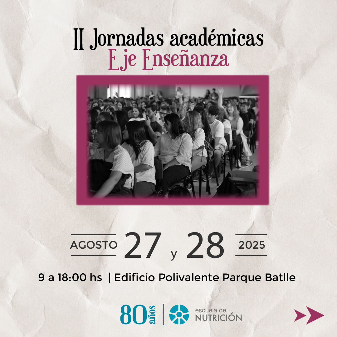 Se vienen las II Jornadas académicas, esta vez en el Eje Enseñanza. Agendate estas dos jornadas para participar de una extensa lista de actividades.
A la brevedad compartiremos el programa definitivo.