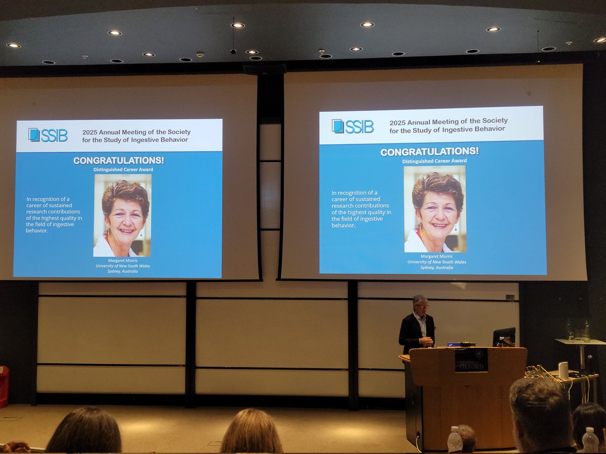 Thomas Lutz introduces Margaret Morris Winner of the #SSIB2025 Distinguished Career Award