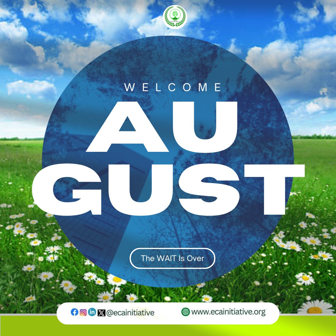 𝗔𝗖𝗖𝗘𝗟𝗘𝗥𝗔𝗧𝗜𝗢𝗡 𝗔𝗨𝗚𝗨𝗦𝗧

The WAIT is over for you.

Take that bold step and forge ahead for your Waiting Greatness.

The 'July Dumps' are all thrown into the thrash of Oblivion.

Here is to 𝗡𝗲𝘄 𝗛𝗼𝗿𝗶𝘇𝗼𝗻𝘀!!!

We shall soon hear your story.

Happy New Month