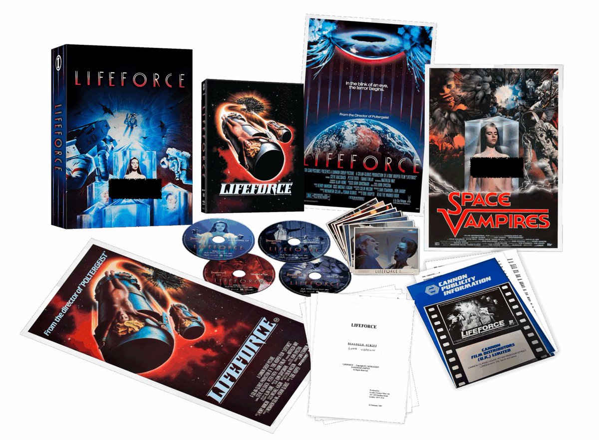 disc_connected's tweet image. ***ANNOUNCEMENT***

Coming on November 26th on #4K in Australia from @imprint_films: #Lifeforce (1985)!

When a deep-space mission investigating Halley’s Comet unknowingly brings back a mysterious humanoid creature, the population of London is quickly plunged into a nightmare of