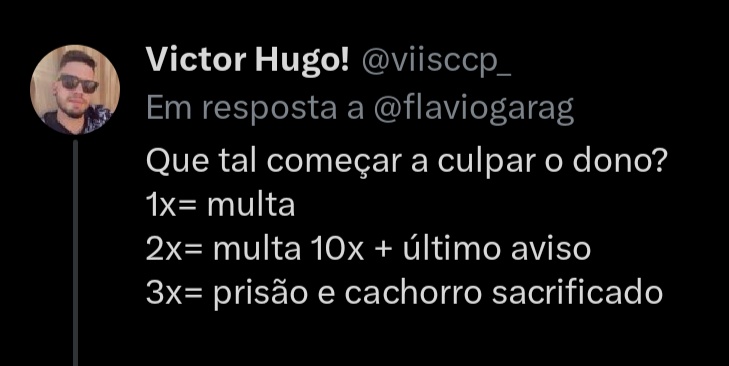 Jesus de Taubaté (@jesusdetauba) on Twitter photo <a href="/viisccp_/">Victor Hugo!</a> <a href="/flaviogarag/">Flavio Garage</a> Minha ideia é melhor.
1x= 10x
2x= Multa o último
3x= Prisão sacrificada e avisa o cachorro <a href="/viisccp_/">Victor Hugo!</a> <a href="/flaviogarag/">Flavio Garage</a> Minha ideia é melhor.
1x= 10x
2x= Multa o último
3x= Prisão sacrificada e avisa o cachorro