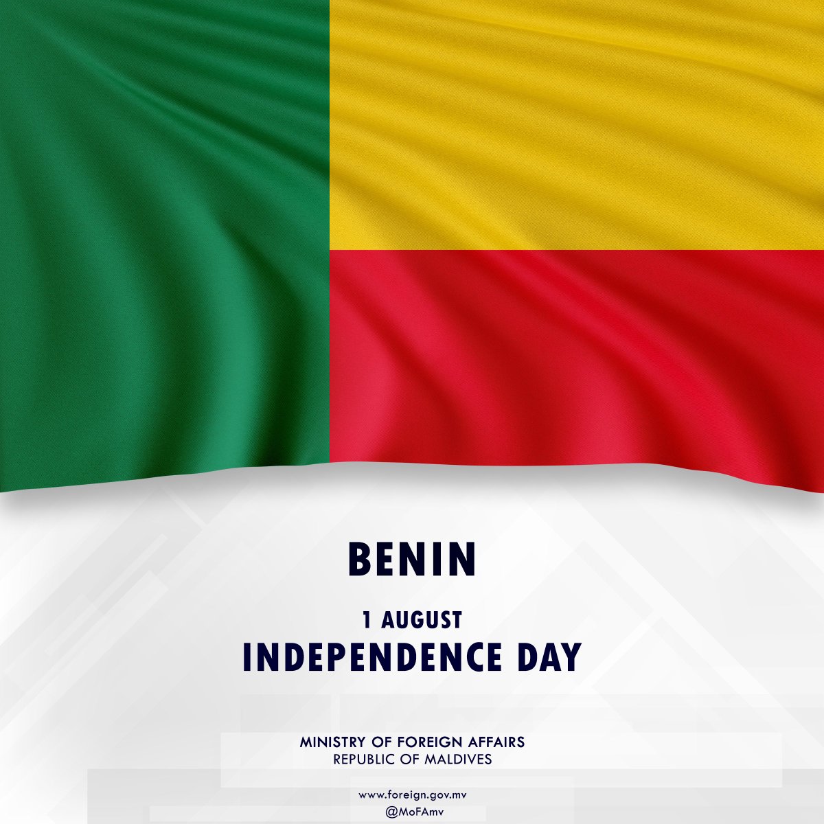 Foreign Minister Dr. Khaleel sends Independence Day greetings to the Foreign Minister of Benin

📃Press Release | t.ly/PfHmj