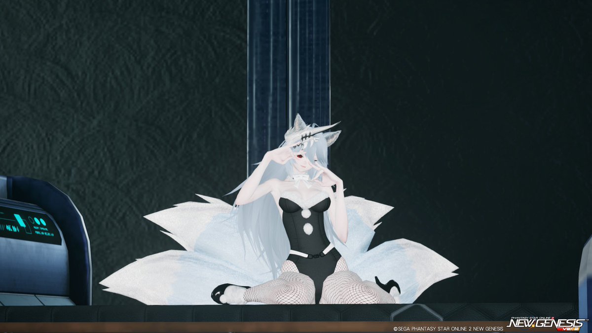 今日はバニーの日らしい(๑╹ω╹๑ )いつものポーズでバニキツネ

#タマギツネ観察記録
#PSO2_NGS_SS