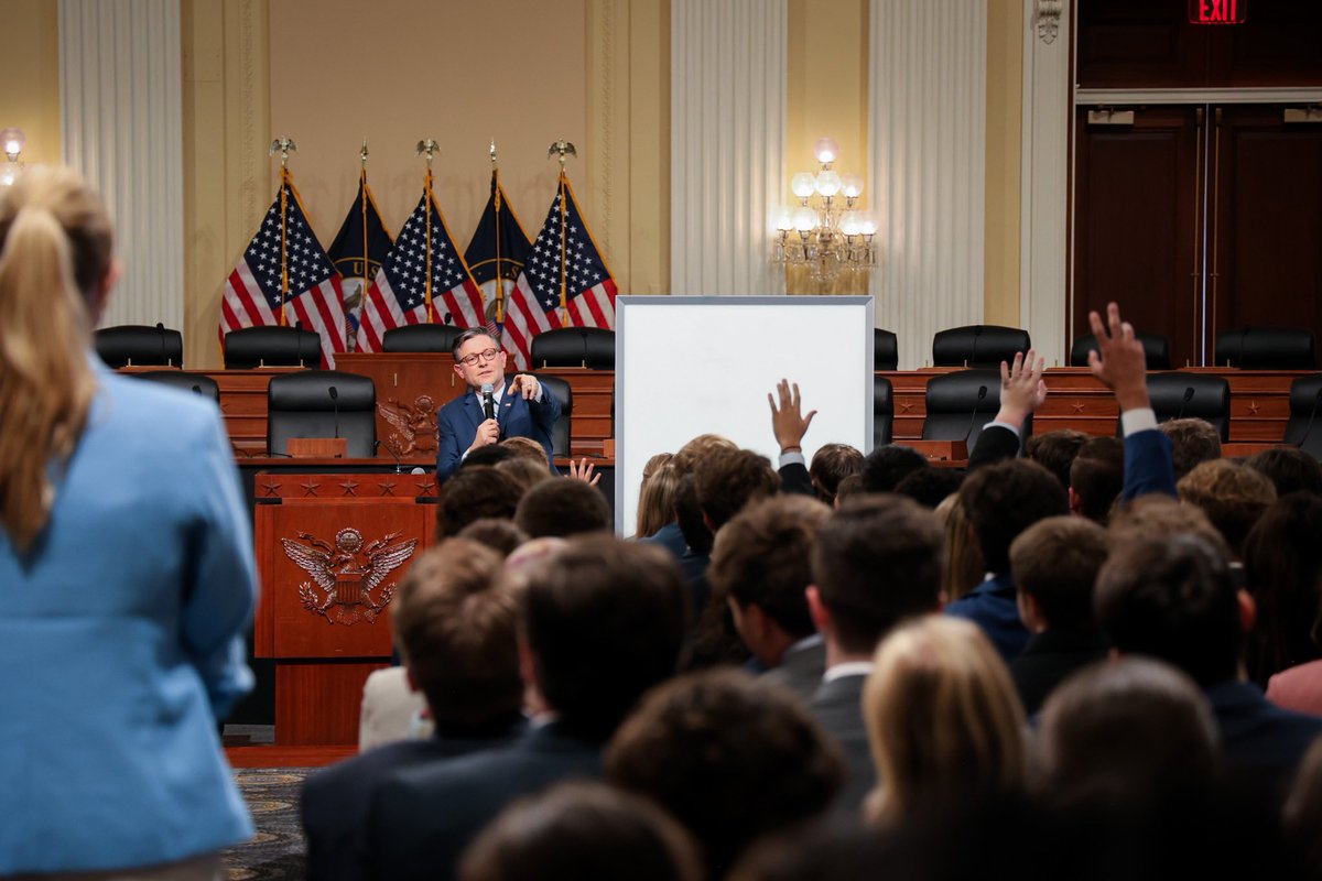 One of my favorite events each summer is speaking to Capitol Hill interns about the functions of Congress and the foundations of our republic. We’re always impressed by the bright and talented young people who invest their time to learn. The future of America is in good hands.