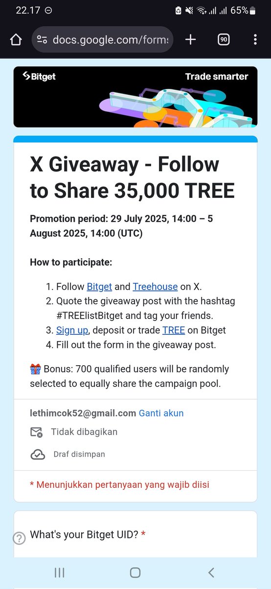 raglisss's tweet image. #TREElistBitget @fharvest @13inakhan @okifdarma71853