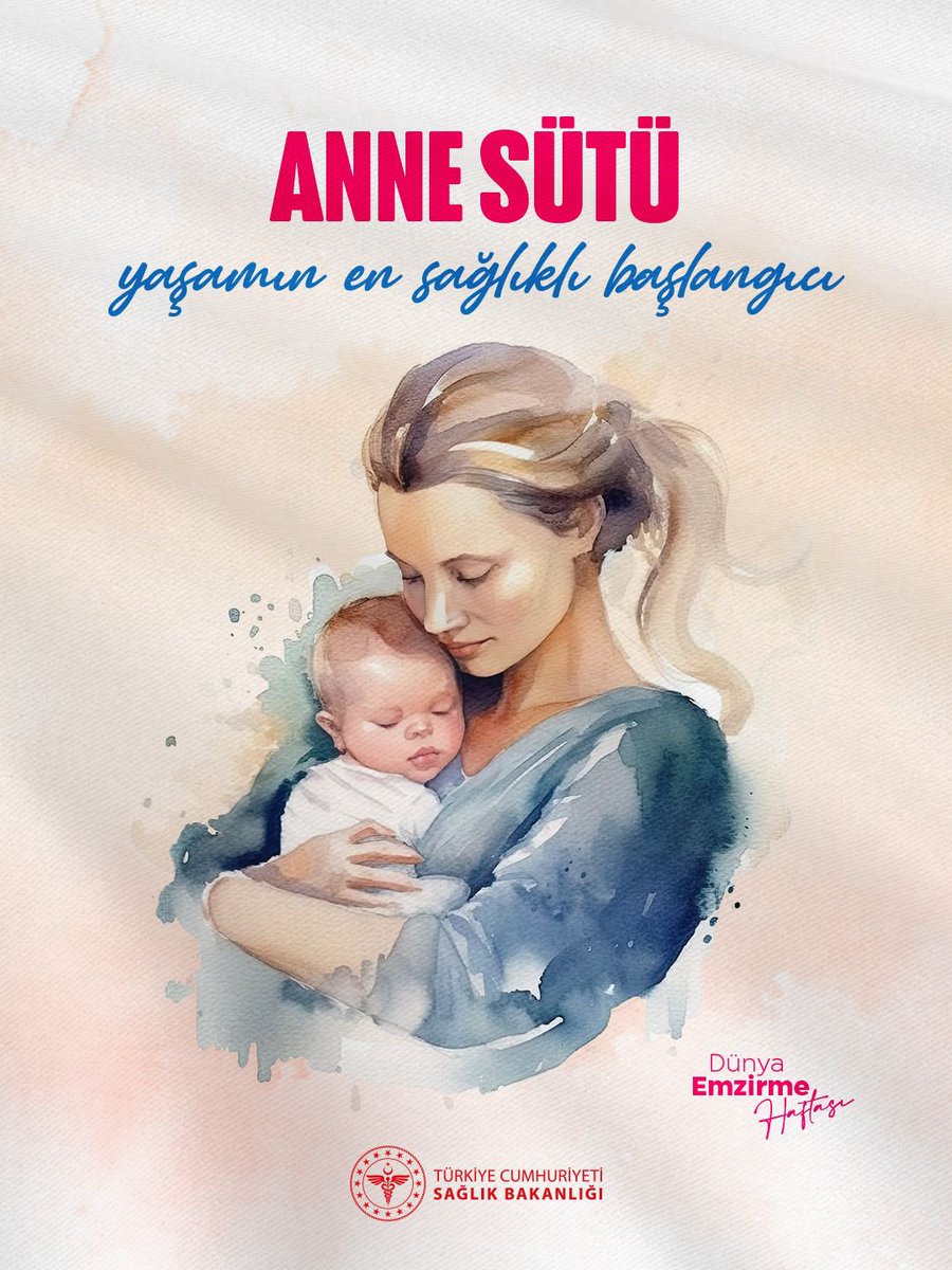 T.C. Sağlık Bakanlığı (@saglikbakanligi) on Twitter photo Anne sütü, yaşamın en sağlıklı başlangıcıdır. 
#DünyaEmzirmeHaftası Anne sütü, yaşamın en sağlıklı başlangıcıdır. 
#DünyaEmzirmeHaftası