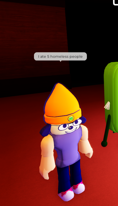 tf is parappa doin 

(i took this screenshot like 4 days ago)

#ROBLOX