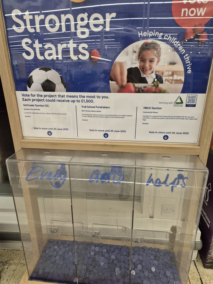 We were thrilled today to find out we have been awarded £1,500 from Tesco as part of the strong start grant! Thank you to everyone who voted for us! We have now reached our goal of £5,000 for non fiction books! #trullschoolfindraisers <a href="/TrullSchool/">Trull School</a>