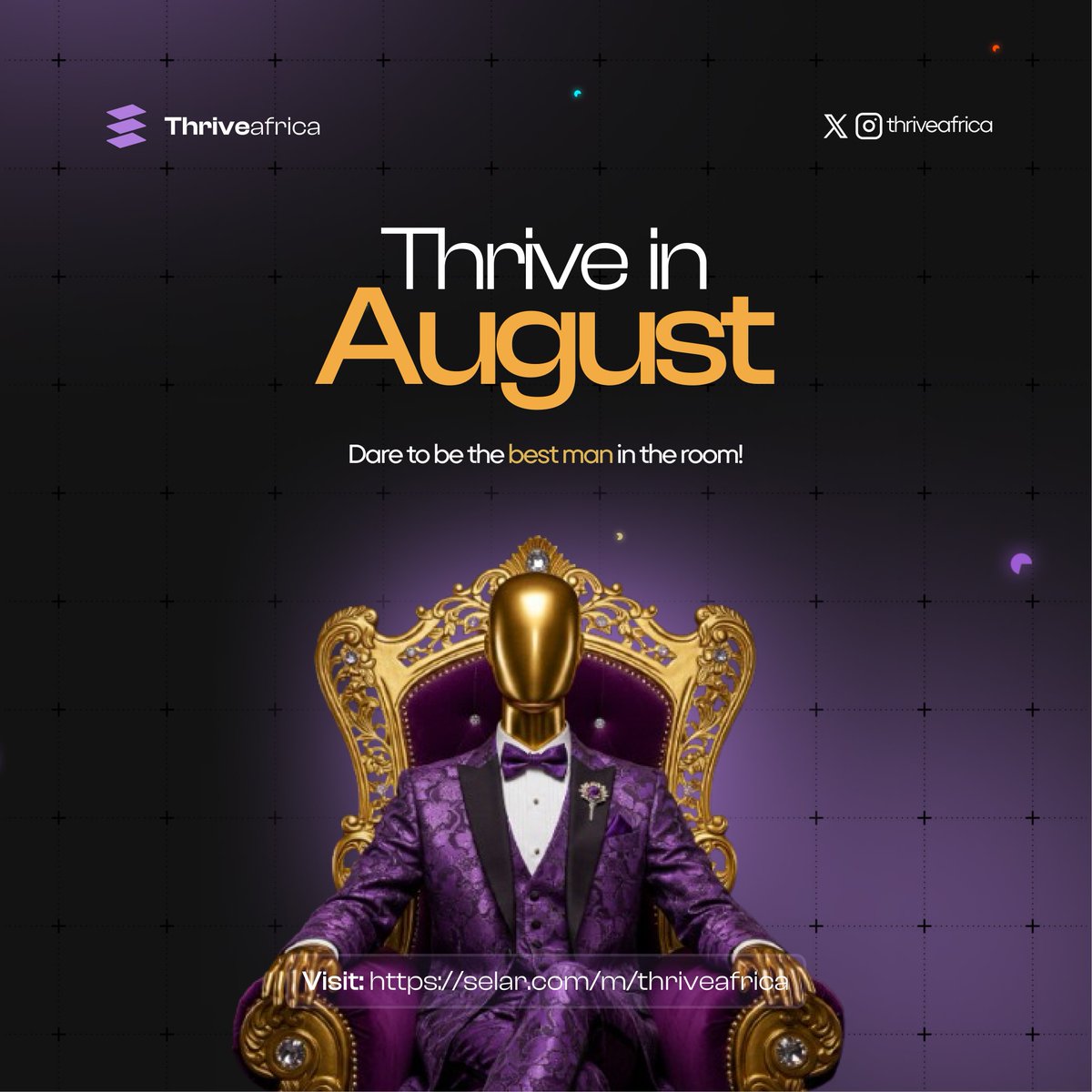 Happy New Month Thrivers. 
Do more this month by being a member of our community. 
Every post is to see that you Thrive
Happy New Month
#HelloAugust 
May August