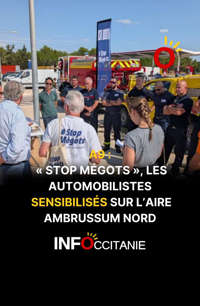 #A9 : « #stopmégots », les automobilistes sensibilisés sur l’aire Ambrussum Nord ▶️ infoccitanie.fr/a9-stop-megots… <a href="/VINCIAutoroutes/">VINCI Autoroutes</a> <a href="/EntenteValabre/">VALABRE</a> <a href="/A9Trafic/">Autoroute A9</a>