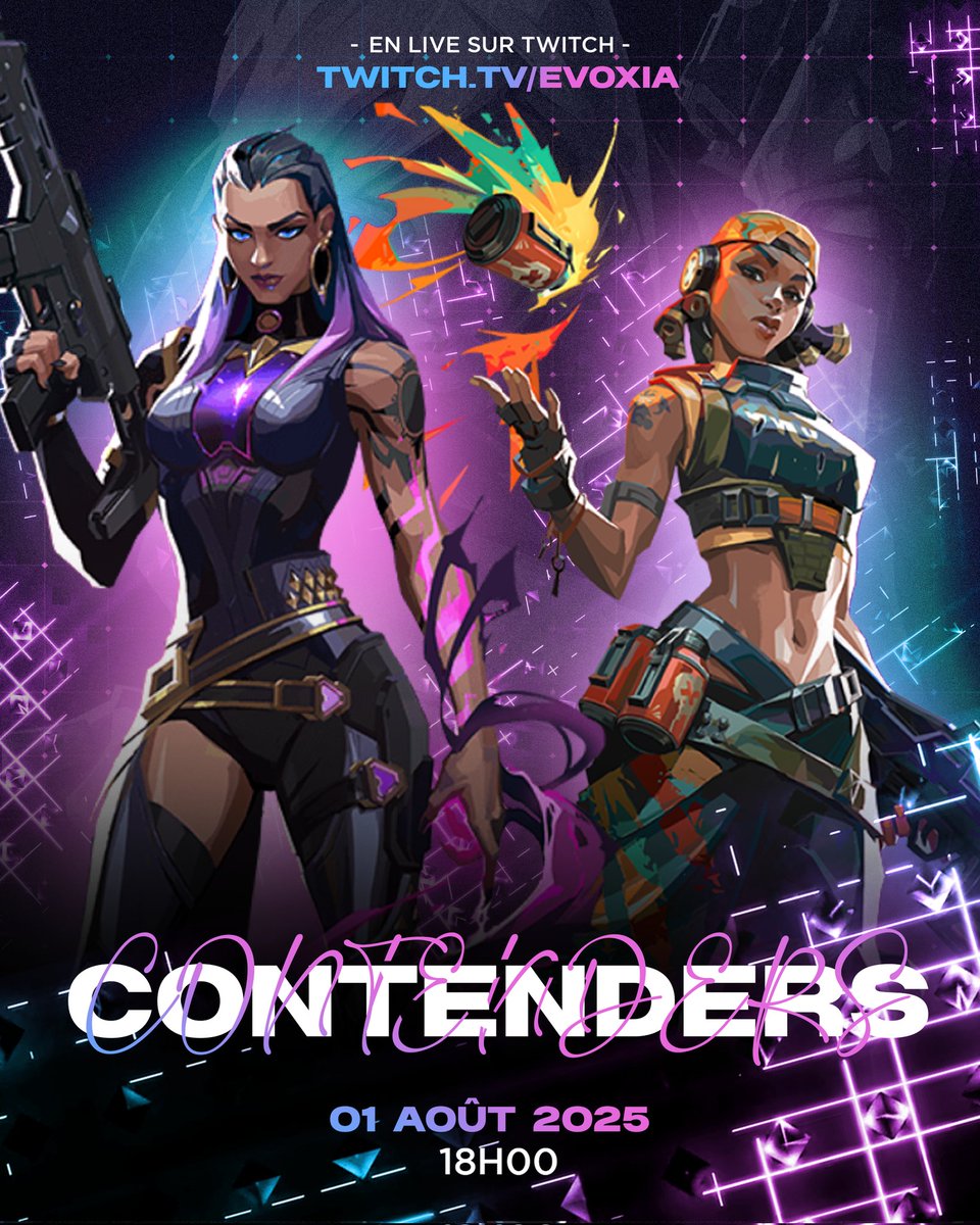 Owned (@ownedesport) on Twitter photo 🔥 Ce soir c’est l’heure des Contenders !
Notre équipe Game Changers est prête à tout donner 💥
📅 01 août – 18h00
📺 twitch.tv/evoxia
🎙️ Casté par <a href="/lubin_bourdais/">Lubin</a>
Line-up :
💎 <a href="/Evoxia_/">OWD Evoxia</a>
💎 <a href="/v1chyx/">vic</a>
💎 <a href="/_Riri_i/">Ririi1 🇵🇸</a>
💎 <a href="/clotildeee_vlr/">OWD Clotildeee</a>
💎 <a href="/sweazeeVLR/">owd sweazee ღ</a>
🧠 <a href="/Nesnake_/">OWD Ness</a>
On compte sur 🔥 Ce soir c’est l’heure des Contenders !
Notre équipe Game Changers est prête à tout donner 💥
📅 01 août – 18h00
📺 twitch.tv/evoxia
🎙️ Casté par <a href="/lubin_bourdais/">Lubin</a>
Line-up :
💎 <a href="/Evoxia_/">OWD Evoxia</a>
💎 <a href="/v1chyx/">vic</a>
💎 <a href="/_Riri_i/">Ririi1 🇵🇸</a>
💎 <a href="/clotildeee_vlr/">OWD Clotildeee</a>
💎 <a href="/sweazeeVLR/">owd sweazee ღ</a>
🧠 <a href="/Nesnake_/">OWD Ness</a>
On compte sur