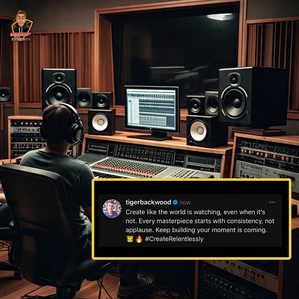 tiger_Backwood's tweet image. Create like the world is watching, even when it’s not. Every masterpiece starts with consistency, not applause. Keep building your moment is coming. 🐯

Tiger Backwoods - #Tigerbackwoods  #rappers #typebeat #rapmusic #beats #TGBW #Creators