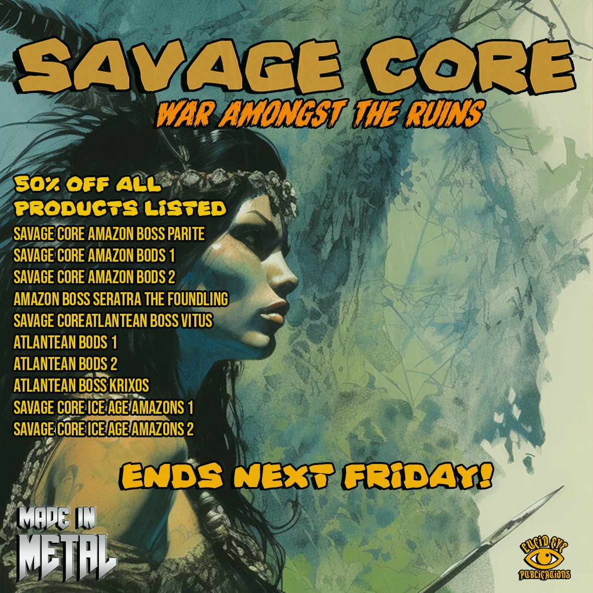 NEW FRIDAY PROMO FOR YOU ALL!
lucideyepublications.com/sale
Amazons &amp; Atlanteans this week...
+New Releases, coming soon!