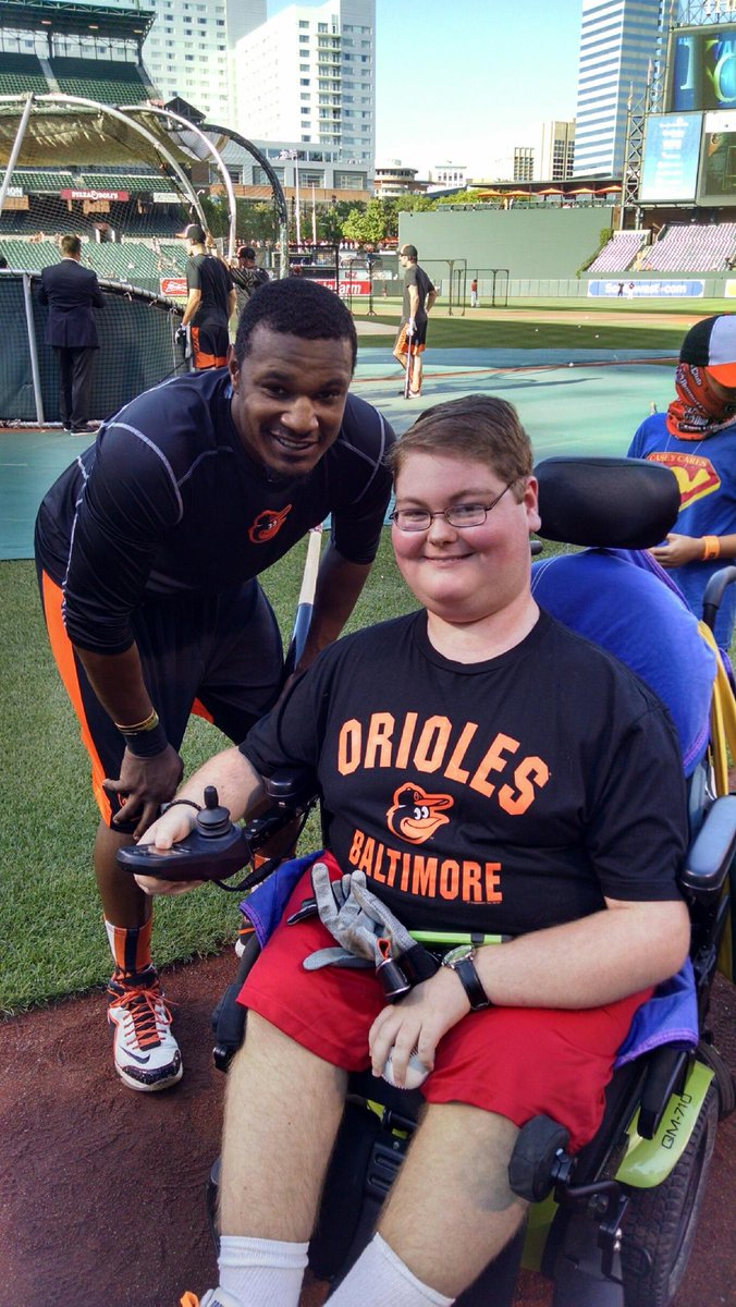 Happy Birthday to <a href="/SimplyAJ10/">Adam Jones</a>! 🎉

Here's a picture of a 15-year-old <a href="/RealJaredWatson/">Jared Watson</a> after Jonesy gave him his batting gloves and signed his hat! Incredibly grateful then and incredibly grateful now for everything! 🙏🏻
#Birdland    #baltimorebattery #Orioles #LetsGoOs