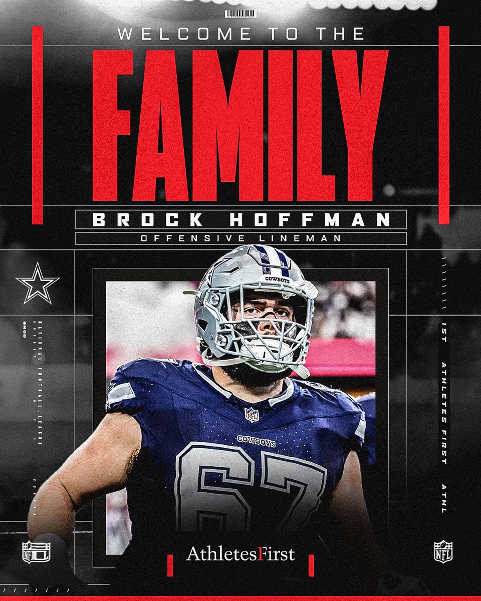 We are excited to welcome Dallas Cowboys OL <a href="/BrockHoffman76/">Brock</a> to the #A1Family! 🤩⭐️