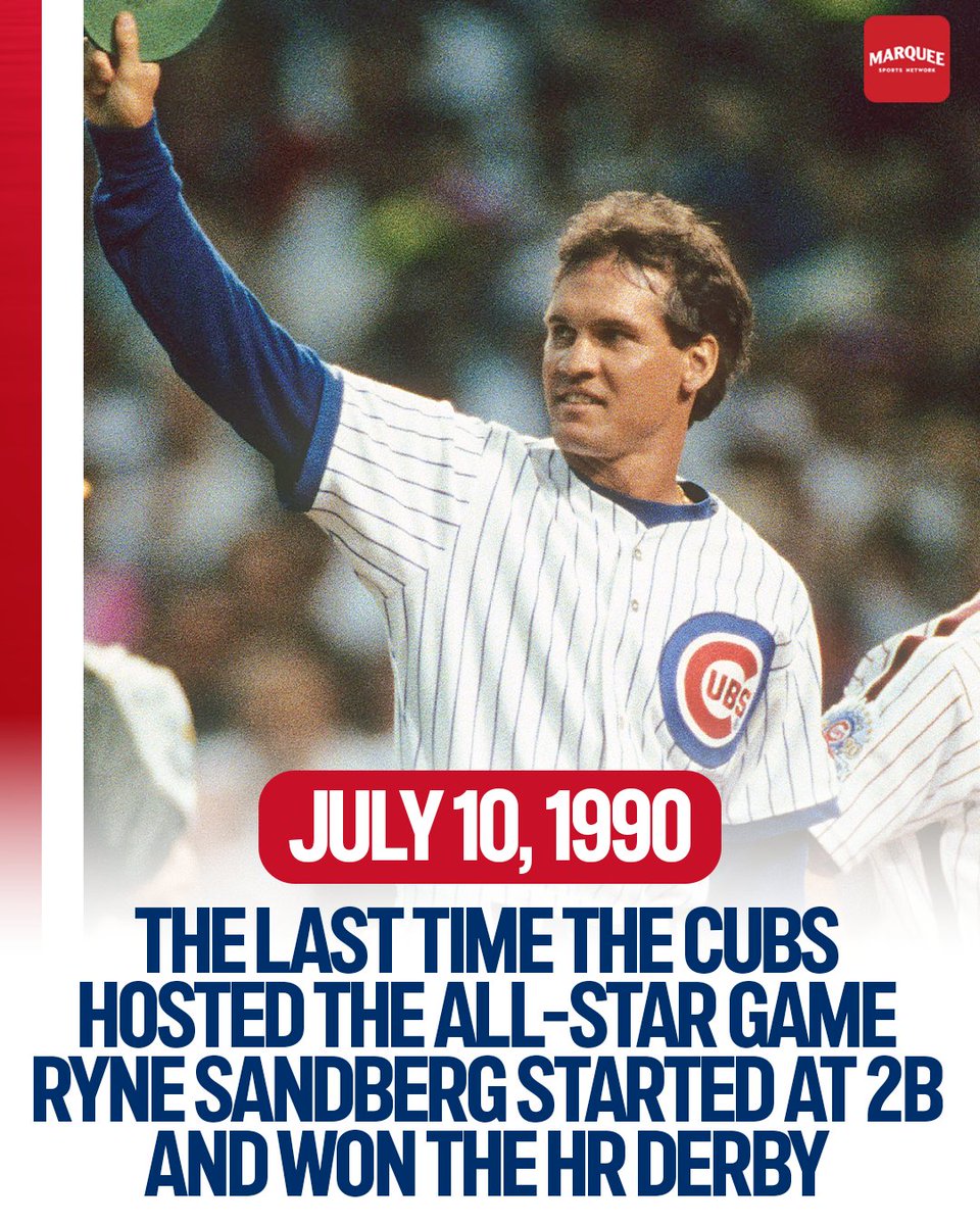 The last time the Midsummer Classic was on the North Side, Ryno was in the starting lineup 💙