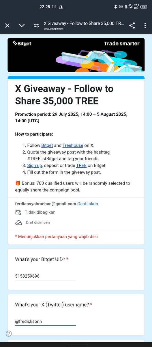 fredicksonn's tweet image. #TREElistBitget @SBYudhoyono @piyu_logy @ppnaravit