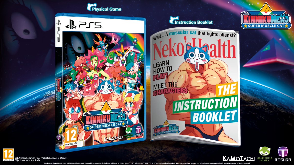 Tesura Games #Connect 👾 (@tesuragames) on Twitter photo La Edición Estándar de #KinnikuNeko 💪😼, el gato cachas que salvará el mundo, en Formato Físico para #PS5 incluye:
🏋️ Juego Completo (Juego Base + Burpees DLC)
📒 Miau-nual de Instrucciones "Neko's Health"
¡Ya en reserva!
<a href="/MameshibaGames/">Mameshiba Games | KinnikuNeko Physical Edition🐱💪</a> <a href="/kamotachi/">KinnikuNeko : SUPER MUSCLE CAT</a> La Edición Estándar de #KinnikuNeko 💪😼, el gato cachas que salvará el mundo, en Formato Físico para #PS5 incluye:
🏋️ Juego Completo (Juego Base + Burpees DLC)
📒 Miau-nual de Instrucciones "Neko's Health"
¡Ya en reserva!
<a href="/MameshibaGames/">Mameshiba Games | KinnikuNeko Physical Edition🐱💪</a> <a href="/kamotachi/">KinnikuNeko : SUPER MUSCLE CAT</a>