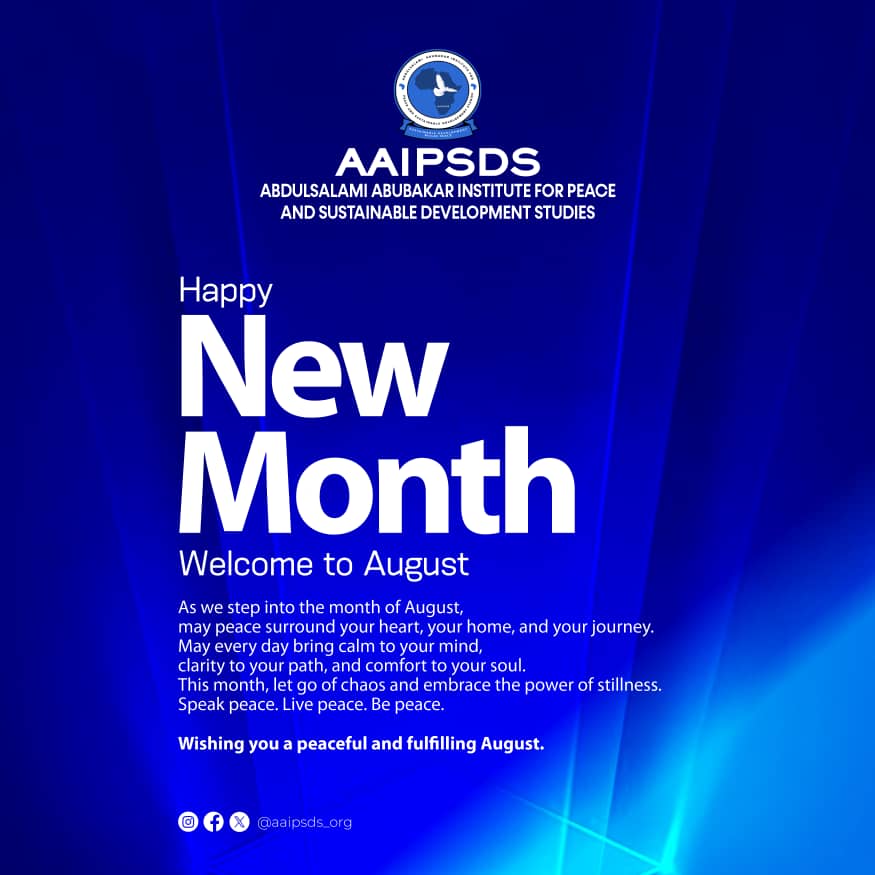 aaipsds_org's tweet photo. Happy New Month!

As a new month begins, may peace fill your heart, guide your path, and inspire your journey. Let August be a month of clarity, calm, and purpose.

Speak peace. Live peace. Be peace.

Wishing you a peaceful and fulfilling August.

#AAIPSDS https://t.co/EoiBrH3yJM