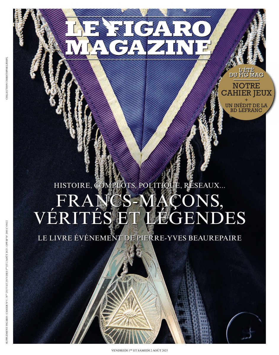 Une du <a href="/FigaroMagazine_/">Le Figaro Magazine</a> avec <a href="/Le_Figaro/">Le Figaro</a> de ce week end