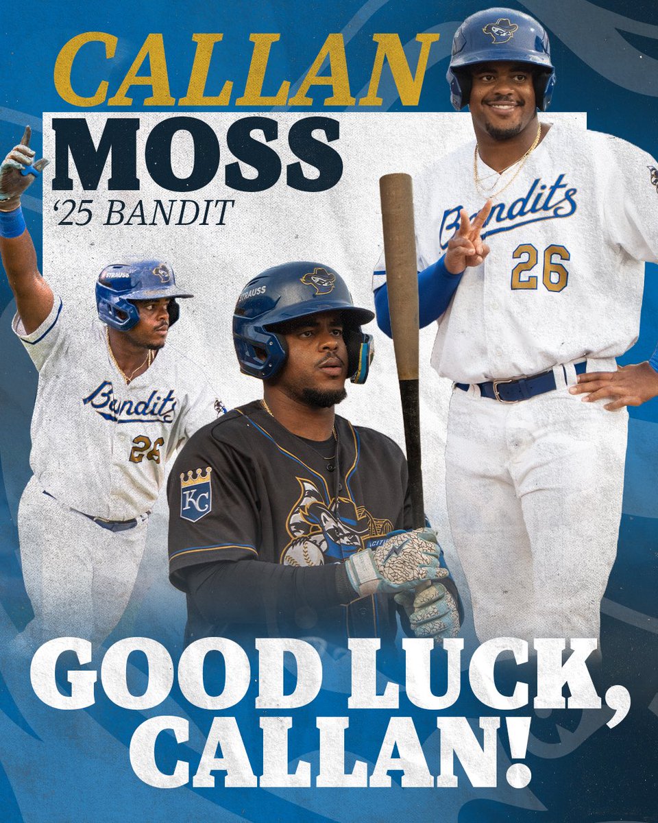 Once a Bandit, always a Bandit. 🦝

Wishing first baseman Callan Moss all the best in his next chapter with the <a href="/Pirates/">Pittsburgh Pirates</a>!