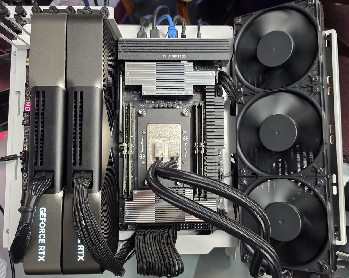 Am I the 1st to try this dual GPU combo w/ an <a href="/AMD/">AMD</a> Ryzen Threadripper 9980X?
Let's see what I can do w/ this <a href="/NVIDIAGeForce/">NVIDIA GeForce</a> RTX 5090/5080 Combo.