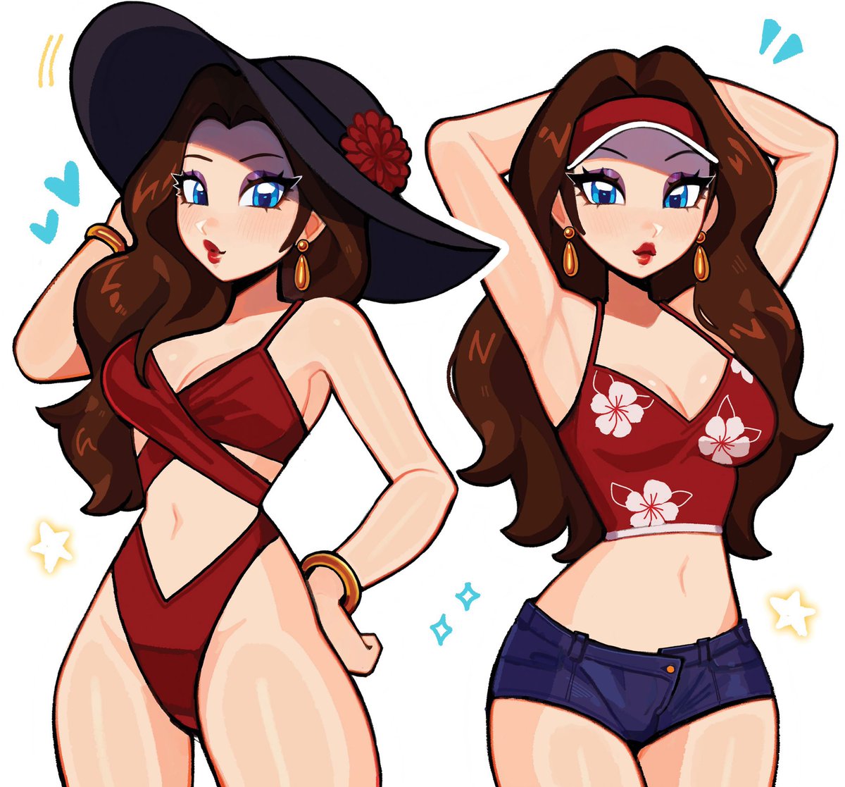 these summer stickers are available again for a limited time c: 🏝️hope everyone is having a good summer !! 🔗 in da biòoo