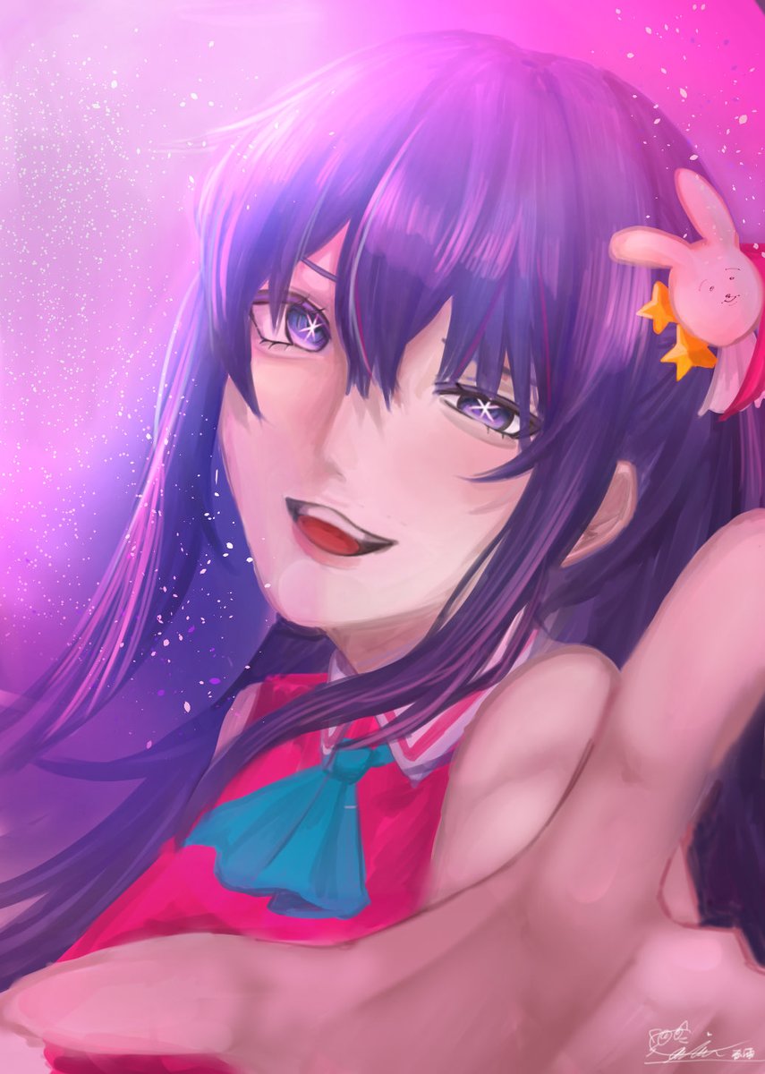 Springrain_326's tweet image. 久々に星野アイちゃん描いたー
 #星野アイ  #推しの子ファンアート  #推しの子  #イラスト好きと繋がりたい