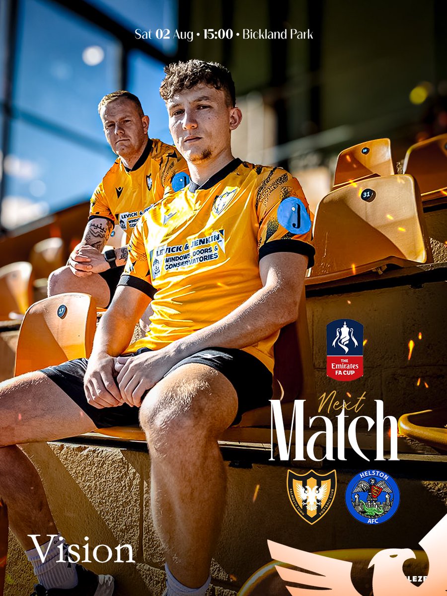 Falmouth Town FC (@falmouth_town) on Twitter photo ⚽️ FA Cup Action ⚽️
#FTFC 💛🖤 vs <a href="/HelstonAFC/">Helston Athletic FC</a> 🔵⚪️
Local pride on the line as two Cornish sides clash in the FA Cup🏆 #FACup #FalmouthTown #HelstonAthletic #CornwallDerby ⚽️ FA Cup Action ⚽️
#FTFC 💛🖤 vs <a href="/HelstonAFC/">Helston Athletic FC</a> 🔵⚪️
Local pride on the line as two Cornish sides clash in the FA Cup🏆 #FACup #FalmouthTown #HelstonAthletic #CornwallDerby
