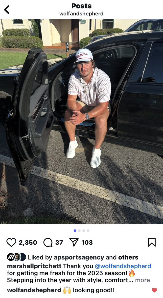 Chris Fenton (@thedragonfeeder) on Twitter photo We have launched <a href="/APSportsAgency/">A&P Sports Agency</a>’s collaboration with premium retail brand Wolf & Shepherd, starting with client & Bama’s elite TE, <a href="/MarshallPritch/">Marshall Pritchett 2025</a>… Many more of the NCAA’s top D1 Football players will follow in this innovative NIL campaign…
Game on!!! We have launched <a href="/APSportsAgency/">A&P Sports Agency</a>’s collaboration with premium retail brand Wolf & Shepherd, starting with client & Bama’s elite TE, <a href="/MarshallPritch/">Marshall Pritchett 2025</a>… Many more of the NCAA’s top D1 Football players will follow in this innovative NIL campaign…
Game on!!!